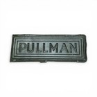 Vintage Pullman Letterpress Printing Plate Metal Print Block Advertising Press