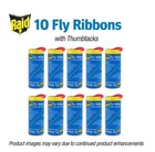 Pack Of 10 Fly Ribbon Insect Trap Sticky Glue Catcher Strip Traps Kitchen  Food 
