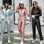 Winter Outdoor Sport Romper Warm Hooded Ski Suit Waterproof Jumpsuit Snow Suit