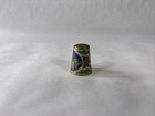 Vintage Floral   Owl Cloisonne Sewing Thimbles Brass Enamel