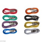 8 Pack Colored 6 Ft Foot 1 4 Trs Stereo Shielded Balanced Audio Patch Cable Cord