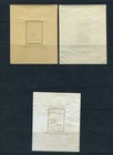 Hungary 1951 3 Sheets Sc C95 Note Perf imperf used Mnh mh u Cv  280 Sku 864