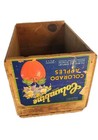 Columbine Brand Colorado Apples Wooden Crate Label Palmer   Company Original Htf