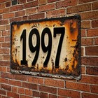 Retro 1997 Metal Tin Wall Sign For Cafe Bar Pub Home Decor 8x12 Inch