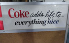 1970 Coca Cola Double Sided Tin Cork Bulletin Board 32  X 31 