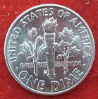 1962 D Roosevelt Silver Dime - Uncirculated