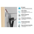 Home 6 In x 4 Ft x 4 Ft heavy Duty Pvc Slatwall Organizer Panel Set In Graphite