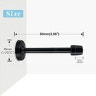 Kolako 4 Pack Long Door Stopper 4 Inch Black Door Stops  Stainless Steel  Wal   