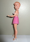 Vtg Sleepy Eye Fashion Doll Figurine Hong Kong Hard Plastic 1960s Bra   Slip 6 