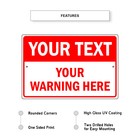 Custom Sign Your Text Your Warning Sign Personalized Text Aluminum Metal Sign