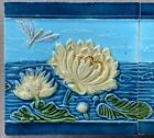 European Antique Art Nouveau Majolica 2 Set Tile C1900