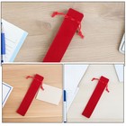  25 Pcs Fleece Pen Bag Single Holder Velvet Sleeves Case Pouch Marker Organizer