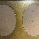 Vintage Gold Double Oval Picture Frame Ornate Filigree Tabletop Wall
