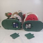 2 Vintage Avon Twinkling Musical Mr   Mrs Claus Teddy Bear Holiday Christmas 