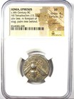 Ionia Ephesus Silver Ar Tetradrachm Bee Stag Coin 300 Bc - Certified Ngc Xf  ef 