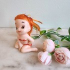 Rare Vintage Napco Bathing Suit Girl Figurine Orange Hair Bikini Mid Century