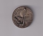 Maginot Line Badge They Shall Not Pass 47mm Gun Silver Pinback