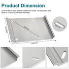 Jon Boat Seat Mount Plate Sp-15100 Fit For Attwood Swivl-eze Accessories Benc   