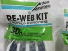 Vtg Arden Re-web Lawn Chair Kit Striped Navy Blue   White 3  X 30 Ft Nautical