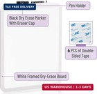 Mr  Pen- Dry Erase Board  14  X 11   White Frame   Includes Black Dry Erase Mark
