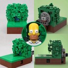 227pcs Meme Disappearing Into Bush Building Block Set Funny Adult Humor Toy Gift