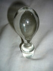Vintage Glass Decanter Bottle Stopper 4  Euc