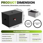 Commercial Grease Interceptor Grease Trap 50lbs 20 32 Gpm Carbon Steel