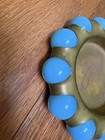 Antique Fisher Master Blue Teal Jewel Tray Design Pat 99857
