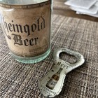 Leibmann Brewery Brooklyn Bottle Litho Original Label Rheingold Beer Opener Lot