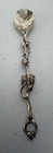 Victorian Sterling Silver Plated Spoon With Floral And Leaves Pattern