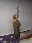 Manoil Aviator Mechanic W  Silver Propellor Toy Soldier Repaint