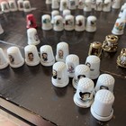 Huge Lot Of Vintage Thimbles Sewing Collectibles Mixed Brands