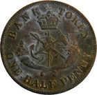 Bank Of Upper Canada 1857 1 2 Penny Token   05566 