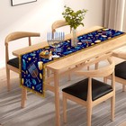 Hanukkah Table Runner Menorah Chanukah Star Of David Hebrew 33  180cm  Blue 