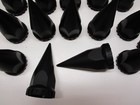 20 - Wheel Lugnut Black Plastic 33mm Thread On Spike Nut Covers Caps   4 3 4 
