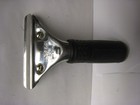 Unger Pro Stainless Steel Squeegee Handle  Rubber Grip  Black steel  Pr000