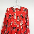 Playful Kittens Cats A-line Dress Juniors Xl Fun Humor Designer