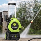 Electric High Pressure Washer Garage Patio Floor Silt Water Jet Cleaner 3800psi