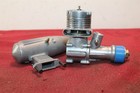 Vintage Fuji  29 U control Control Line Model Airplane Engine 29   Muffler Nice 