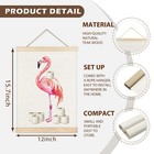 Lzyrf Funny Pink Flamingo Bathroom Wall Art Poster Framed  Flamingo Bathroom    