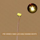 20pcs Pre-wired Micro 0 1mm Copper Wire Smd Led 0402 Warm White Lights C0402wm