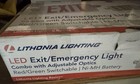 Lithonia Lighting R M6 Ecc Led Emergency Exit Sign T20 Compliant Red Letters