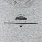 Vintage Yosemite National Park T-shirt Mens Medium Gray Half Dome Hiking Nature