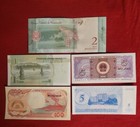 Mixed Lot 5 Different World Paper Money Banknotes Currency Foreign  Unc