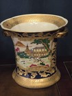 19th Century Antique Chinese Qianlong Porcelain Gilt Dogs Fox Hunt Scene Vases