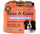 2pk Natural Dog Company Skin   Coat Dog Supplement  90 Chews Dha Epa Omega-3 