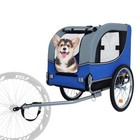 Folding Dog Bike Trailer     66lb Capacity  Steel Frame For Cycling jogging hiking