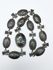 Old Pawn Navajo Concho Belt  Sterling Silver Turquois 26  Child Childrens