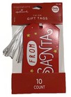 Lot Of 8 Hallmark From Santa Gift Tags Tie-on Christmas Holiday 80 Tags Total