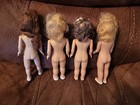 Vintage Lot Of 4 Hard Plastic Sleepy Eyed Dolls 1950s